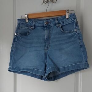 American Eagle Outfitters Curvy Mom Short Light Blue Jean Shorts